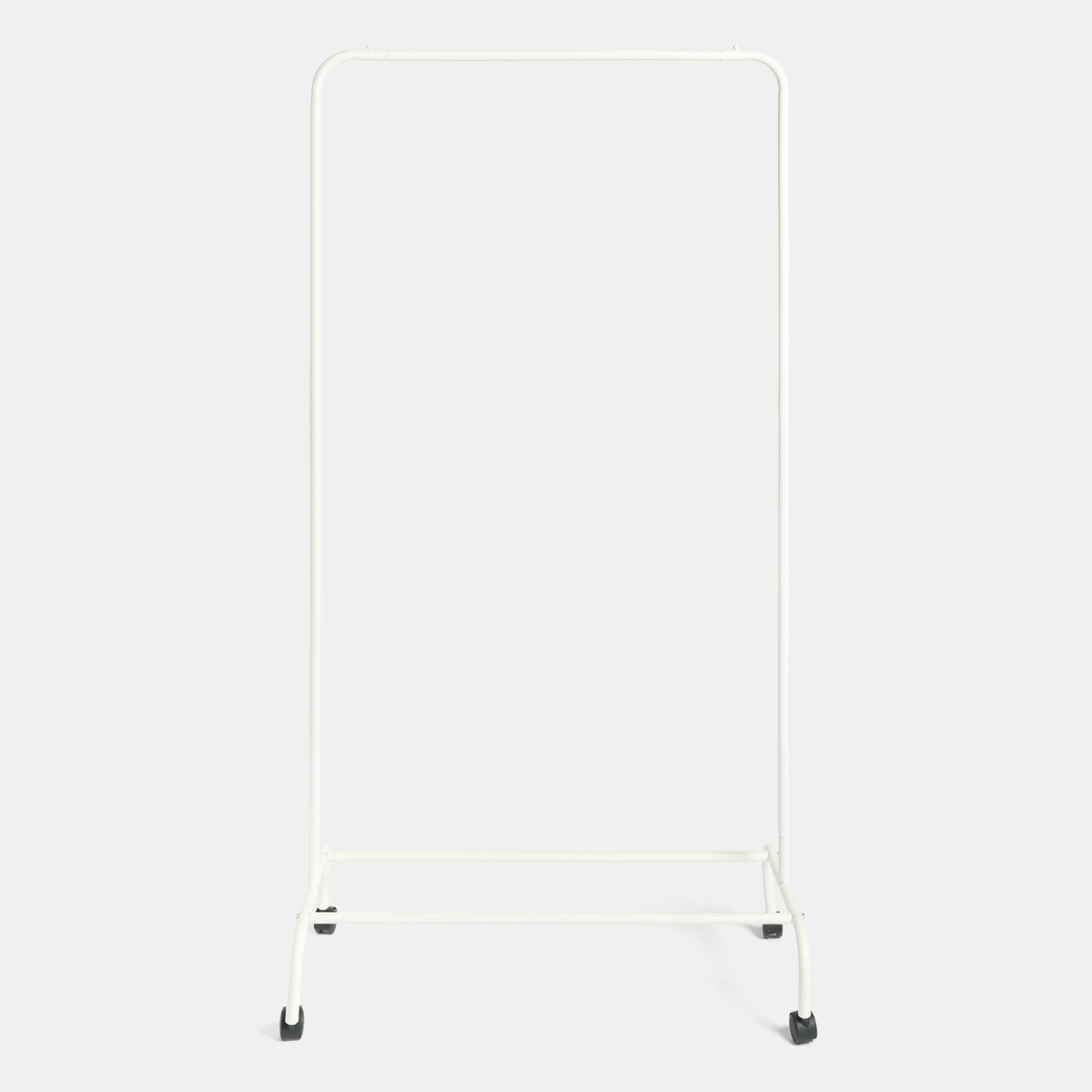 OHS Heavy Duty Clothes Rail With Rack - White>