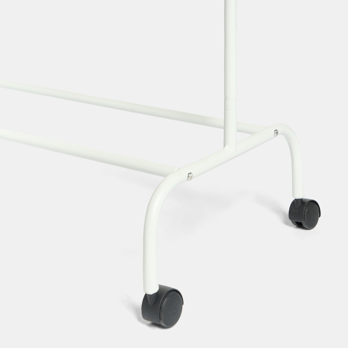 OHS Heavy Duty Clothes Rail With Rack - White>
