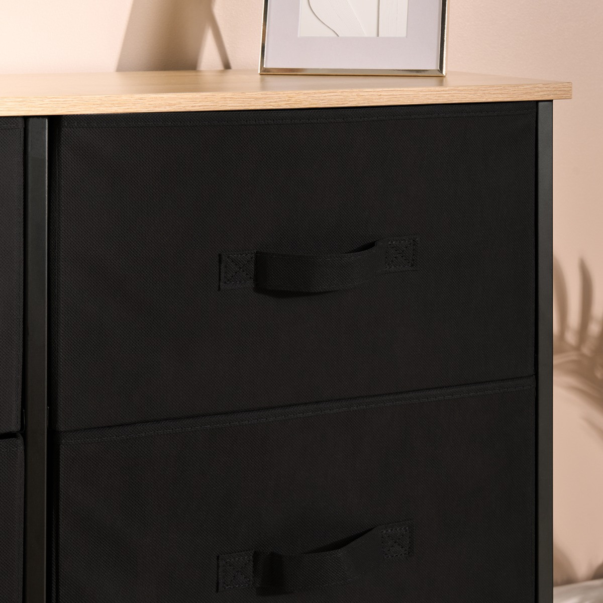 OHS Brooklyn 6 Drawer Unit - Black>