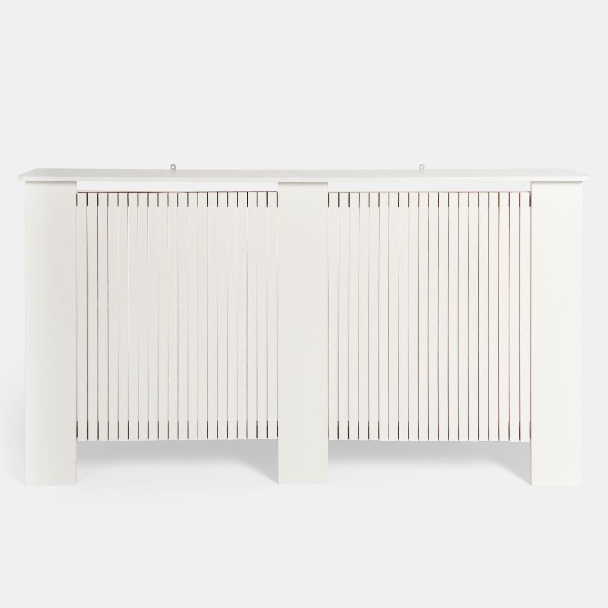OHS Large Ribbed Radiator Cover - White>