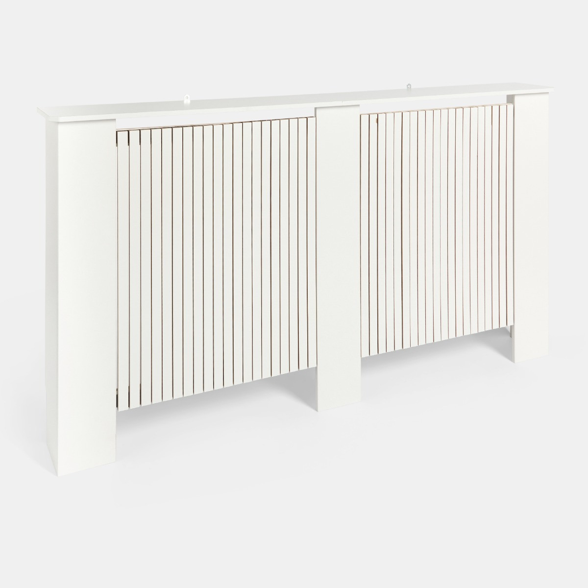 OHS Large Ribbed Radiator Cover - White>