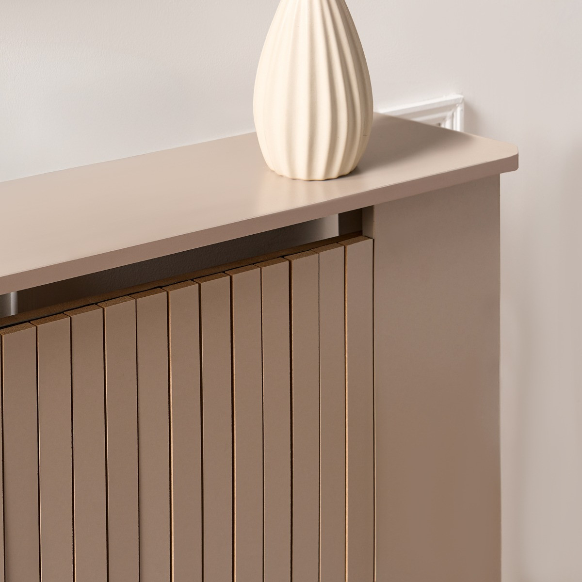 OHS Small Ribbed Radiator Cover - Natural>