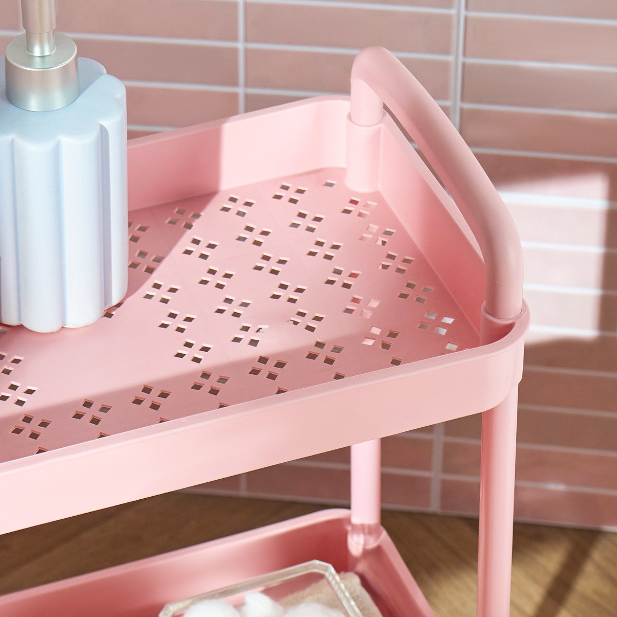 OHS 3 Layer Trolley Cart - Blush>