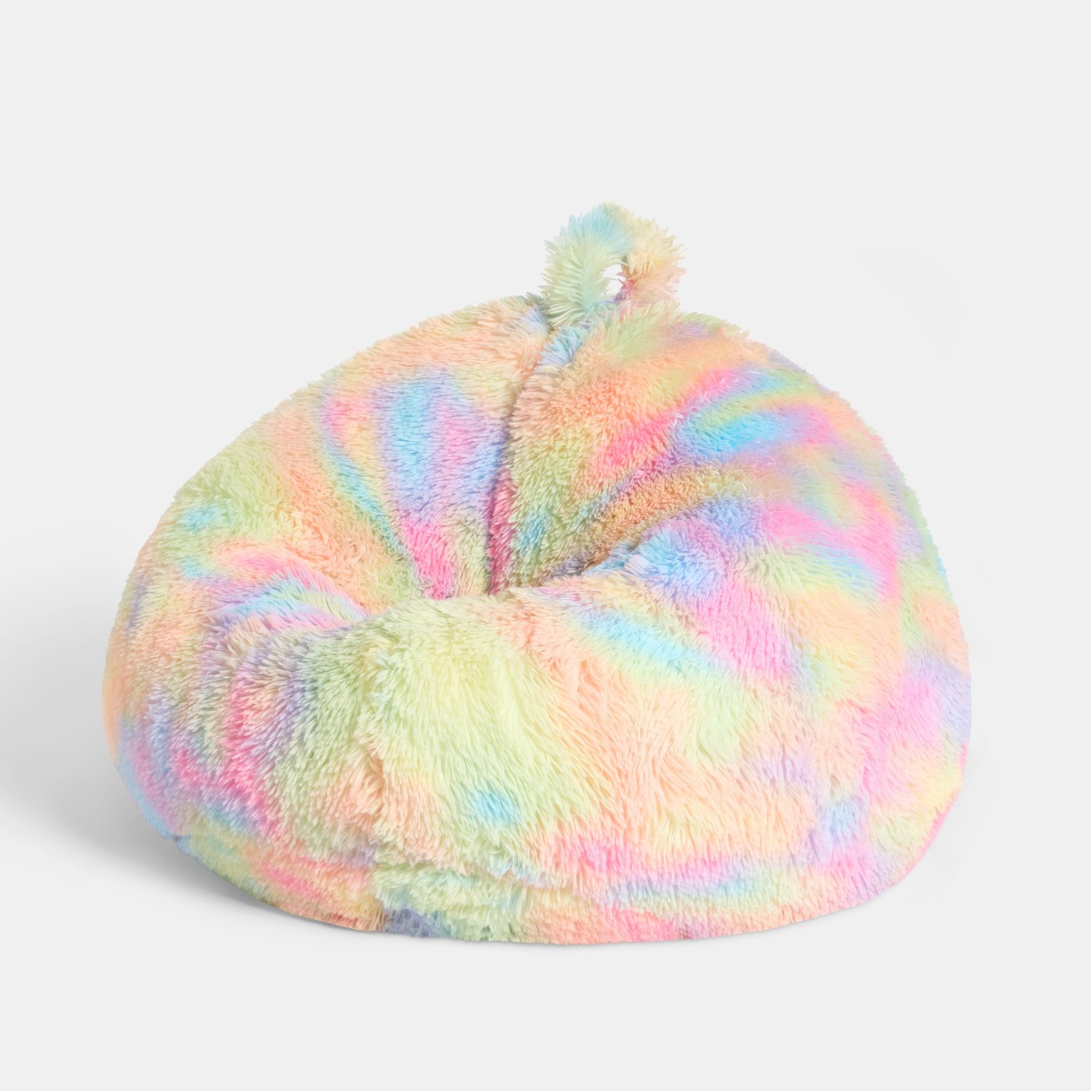 OHS Kids Fluffy Tie Dye Bean Bag - Multi>