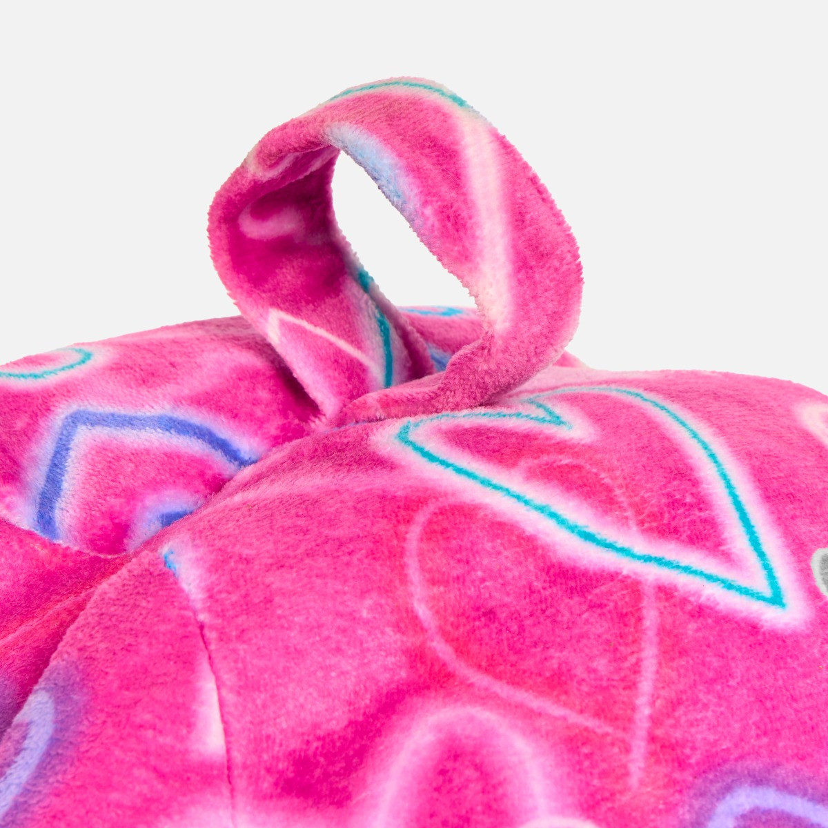 OHS Kids Heart Print Bean Bag - Pink>