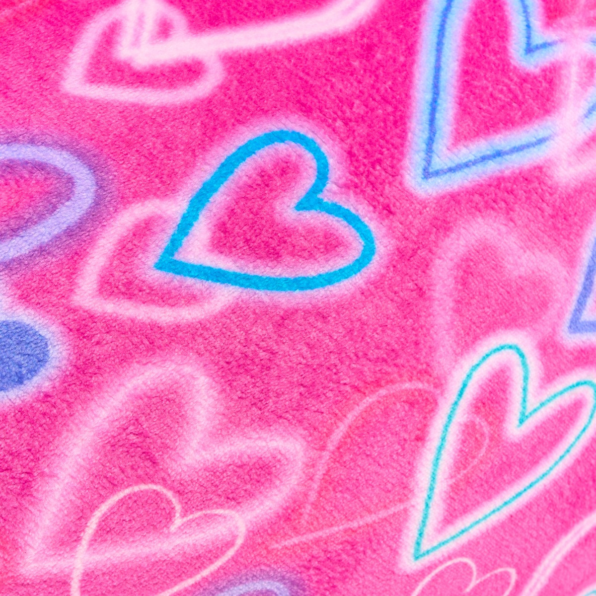 OHS Kids Heart Print Bean Bag - Pink>