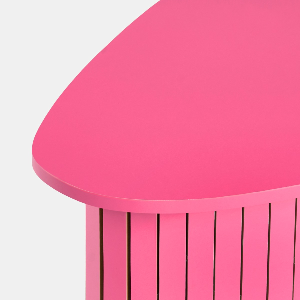 OHS Madison Ribbed Side Table - Hot Pink>