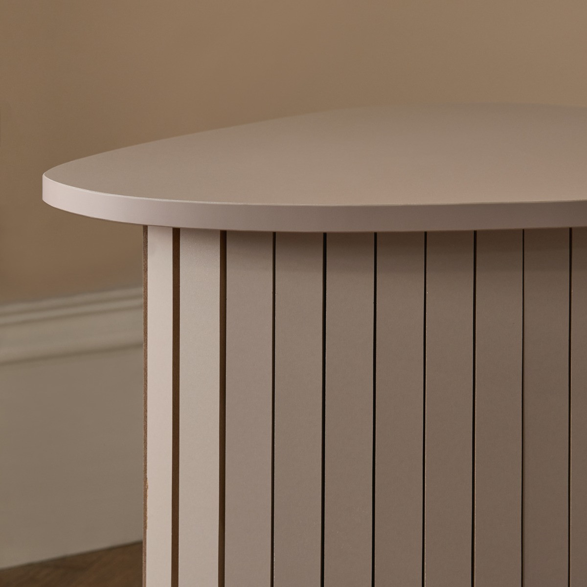 OHS Madison Ribbed Side Table - Natural>