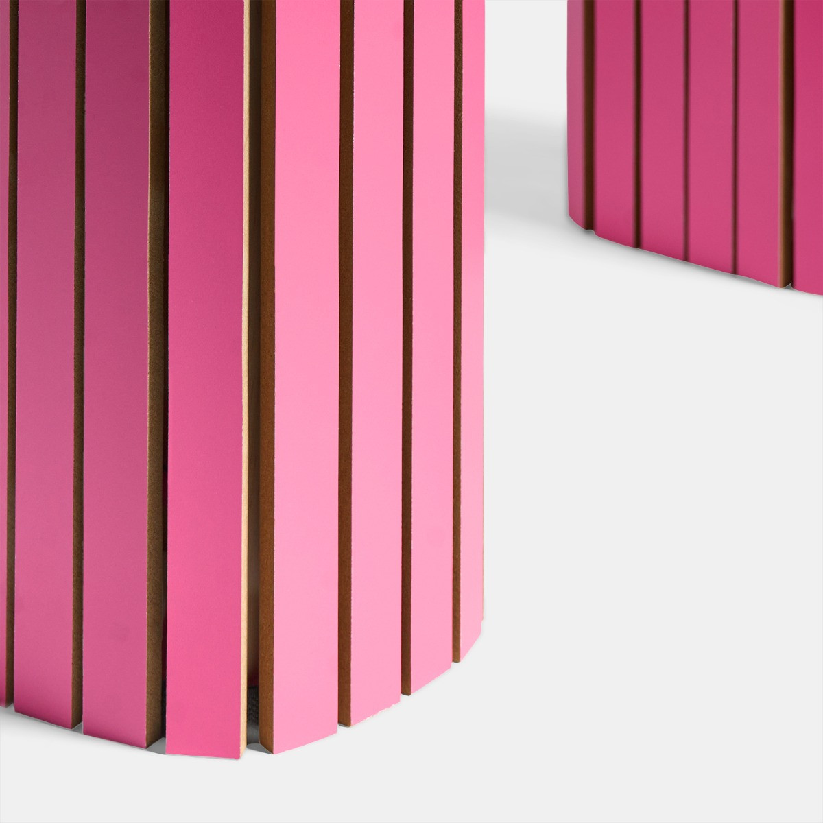 OHS Madison Ribbed Coffee Table - Hot Pink>