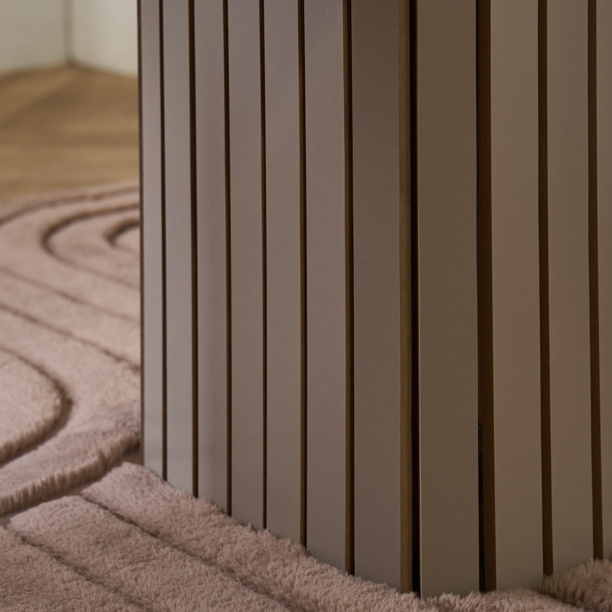 OHS Madison Ribbed Coffee Table - Natural>