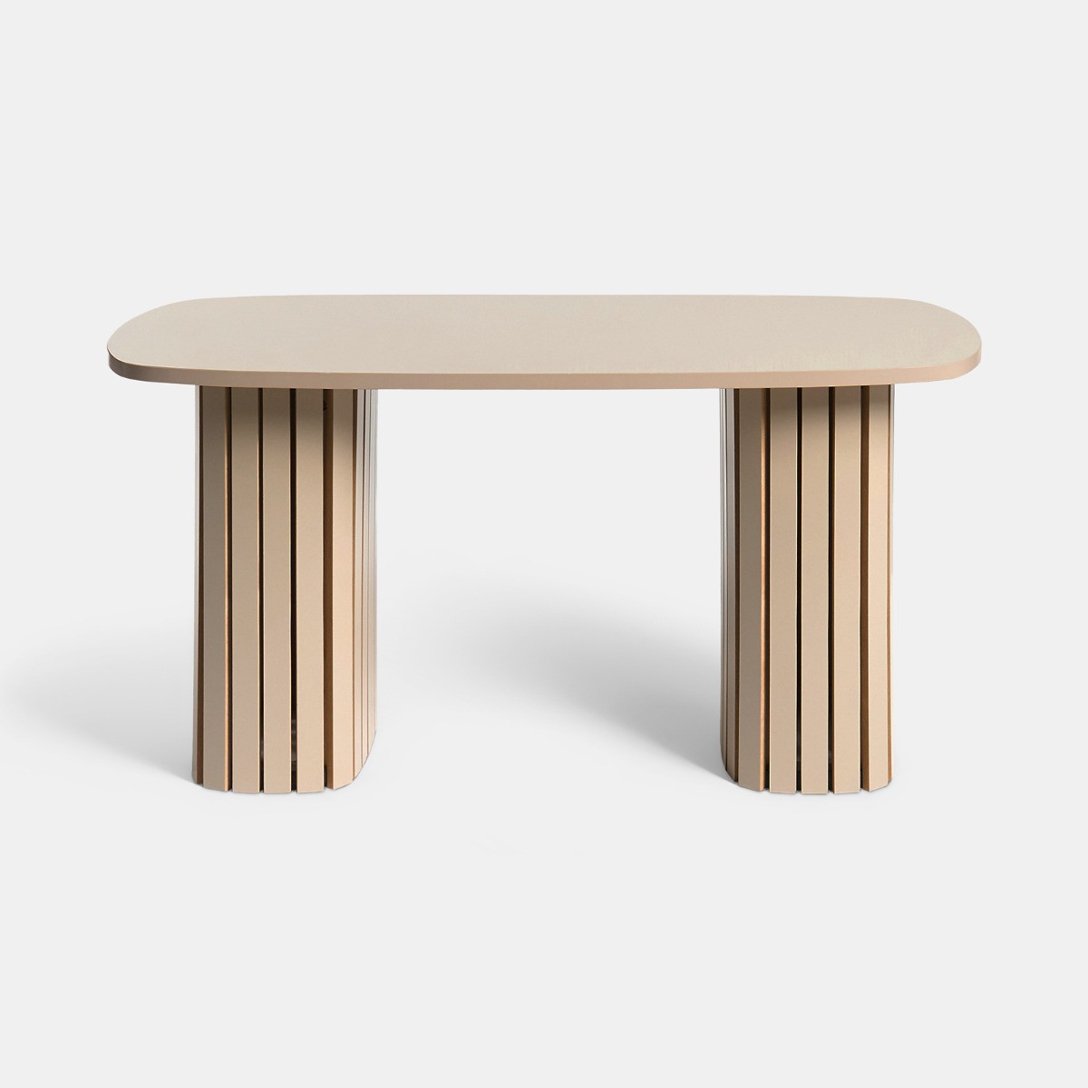 OHS Madison Ribbed Coffee Table - Natural>