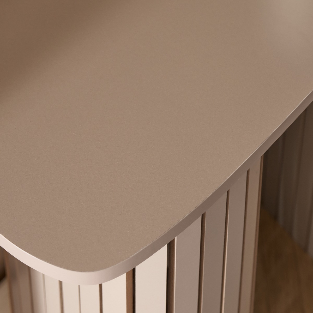 OHS Madison Ribbed Console Table - Natural>