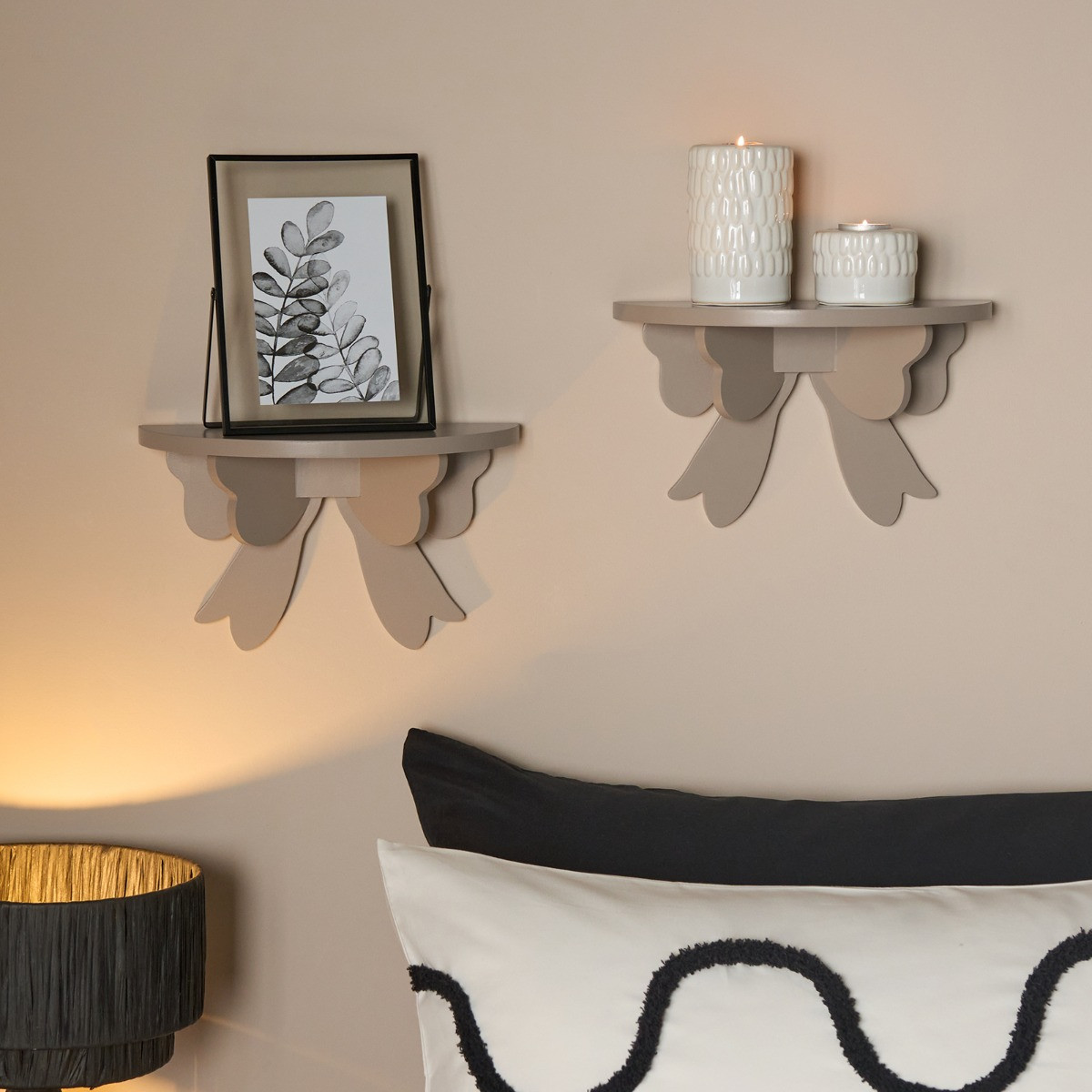 OHS Bow Shelves, Natural - 2 Pack>