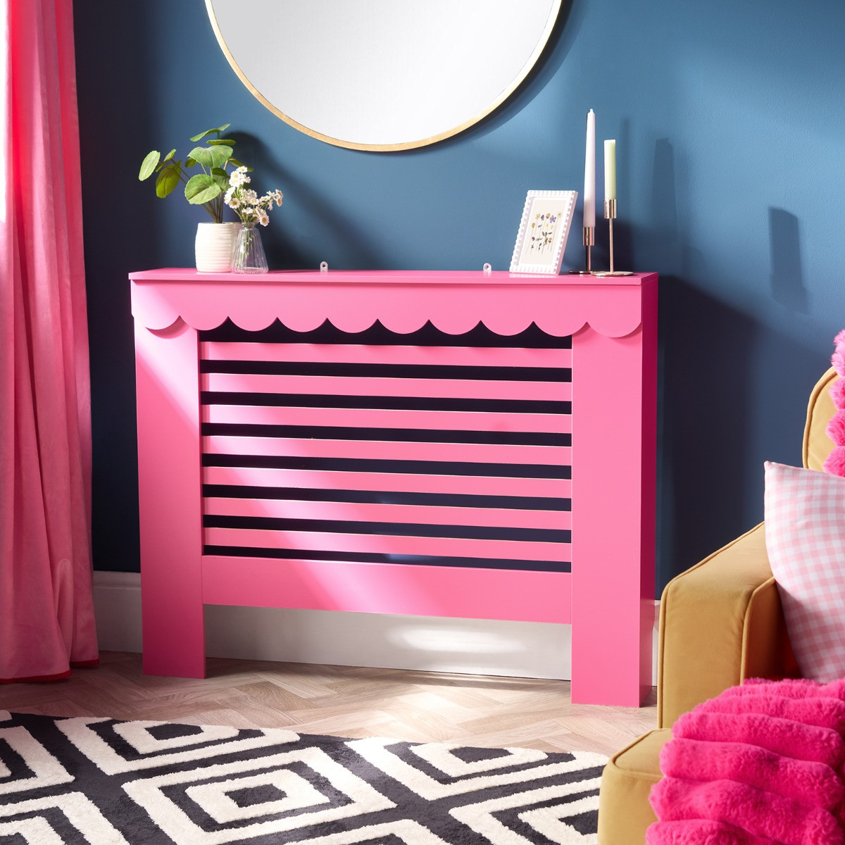 OHS Medium Scallop Radiator Cover - Hot Pink>