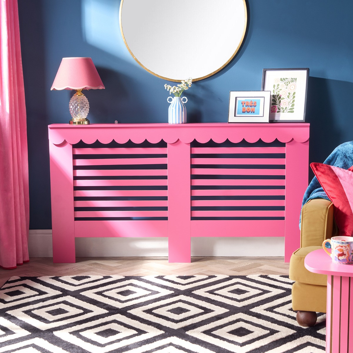 OHS Large Scallop Radiator Cover - Hot Pink>