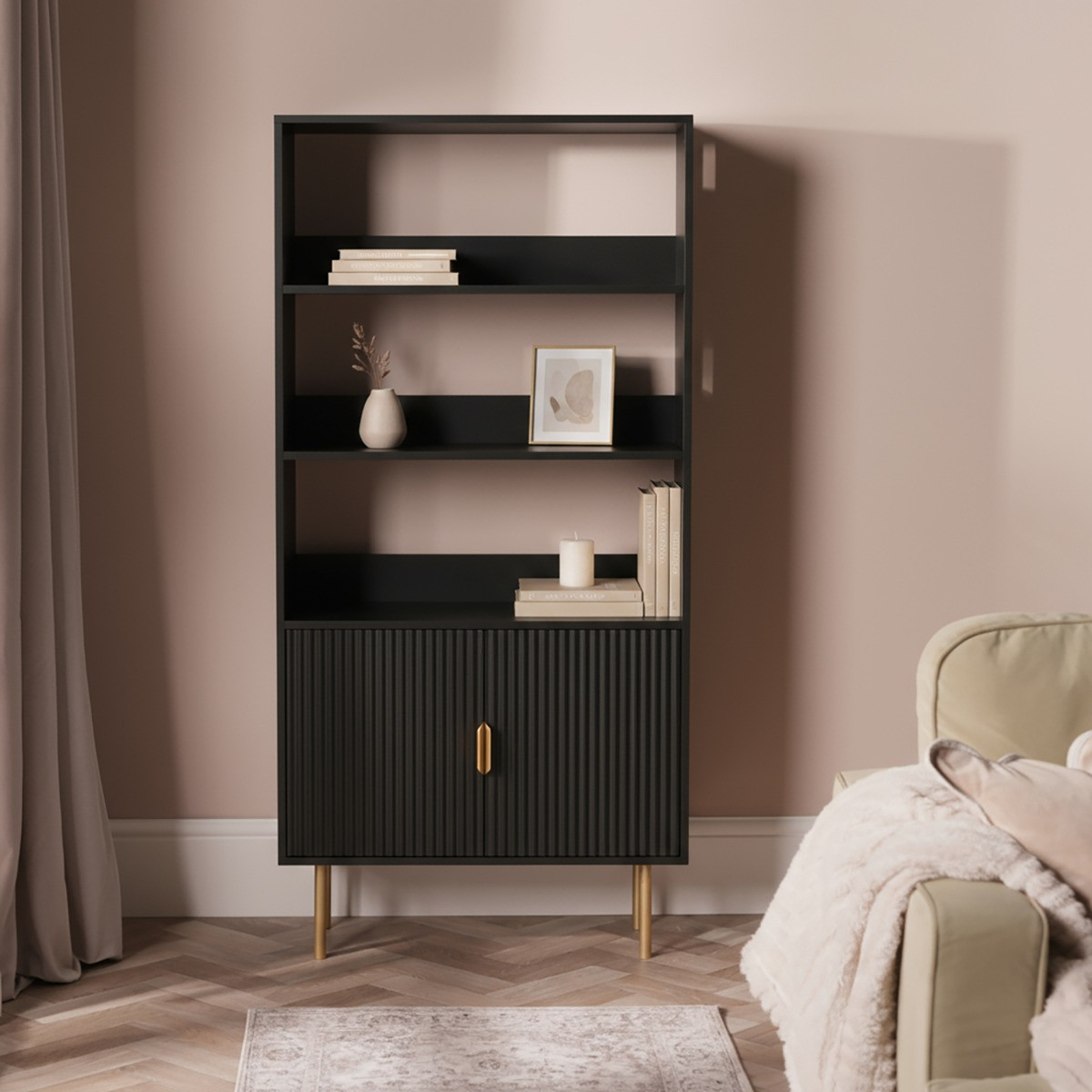 OHS Ribbed Display Unit - Black>