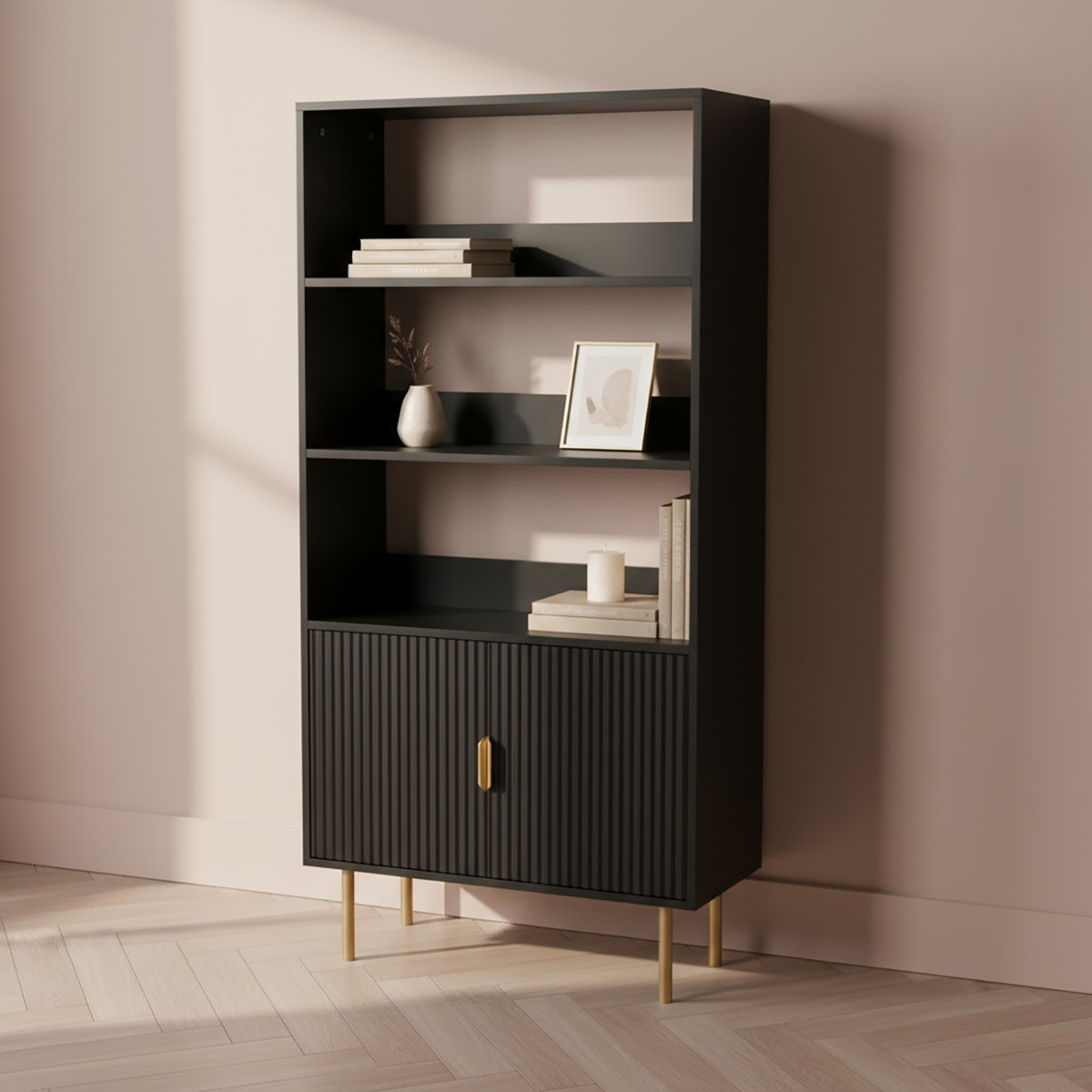 OHS Ribbed Display Unit - Black>