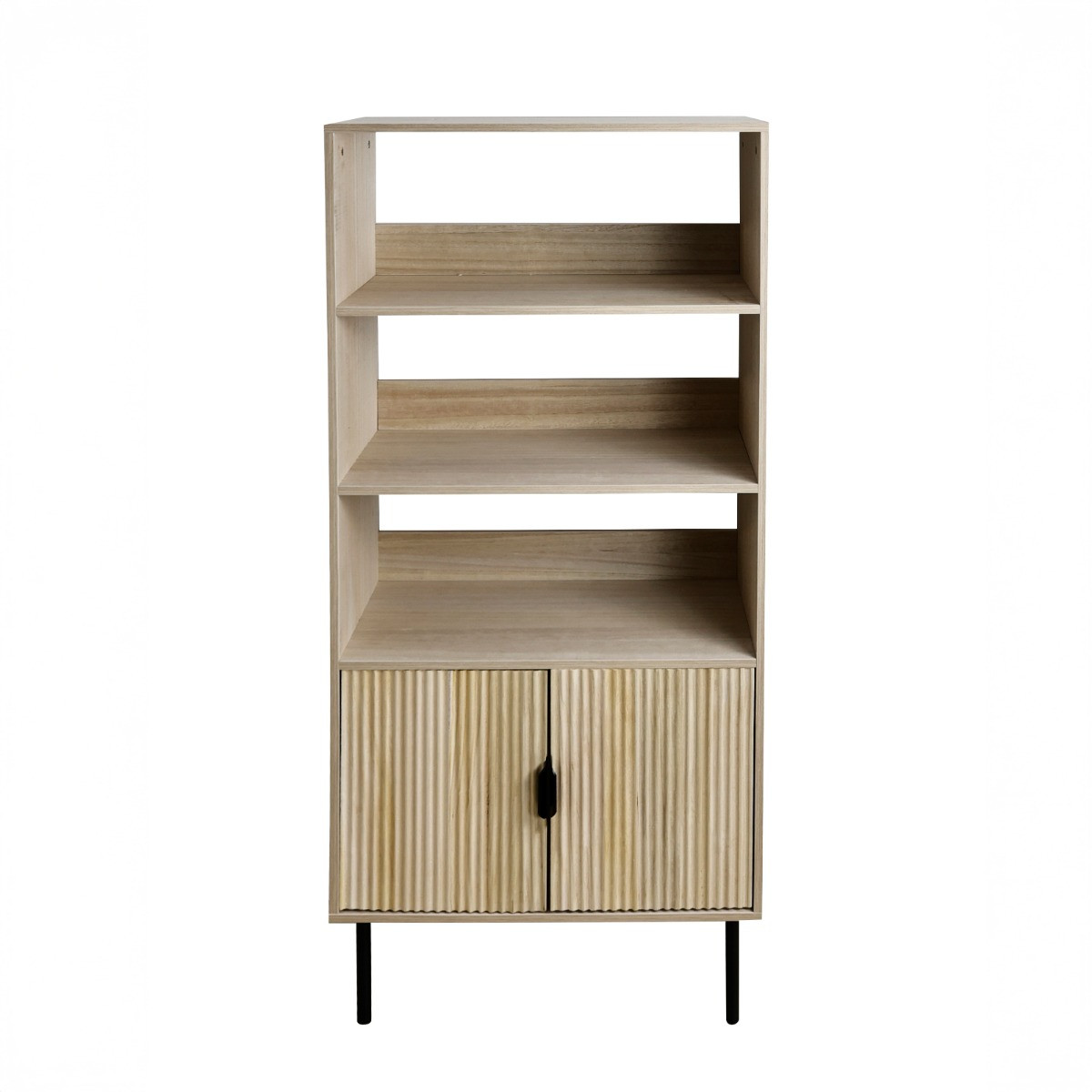 OHS Ribbed Display Unit - Light Wood>