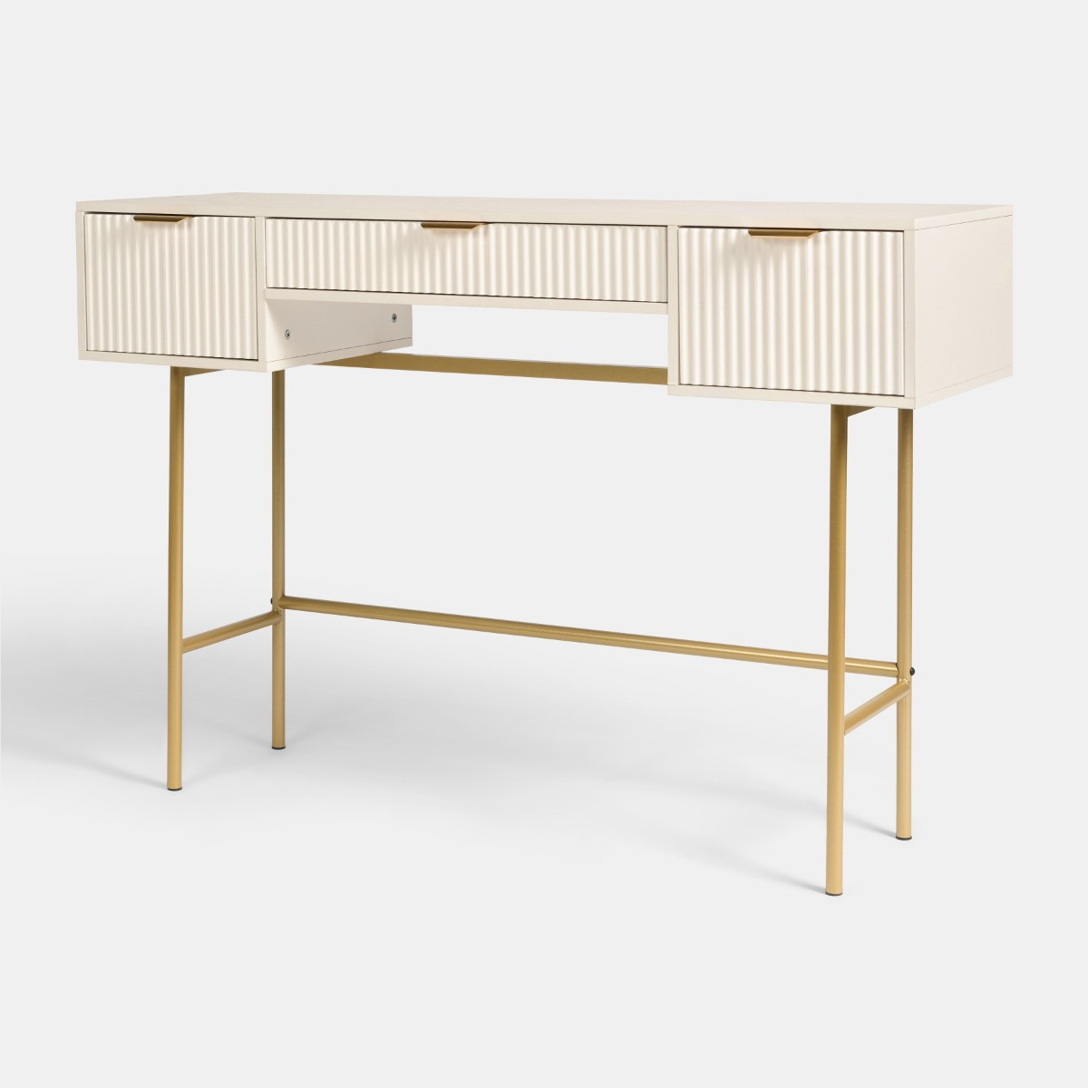 OHS Ribbed Dressing Table - Cream>