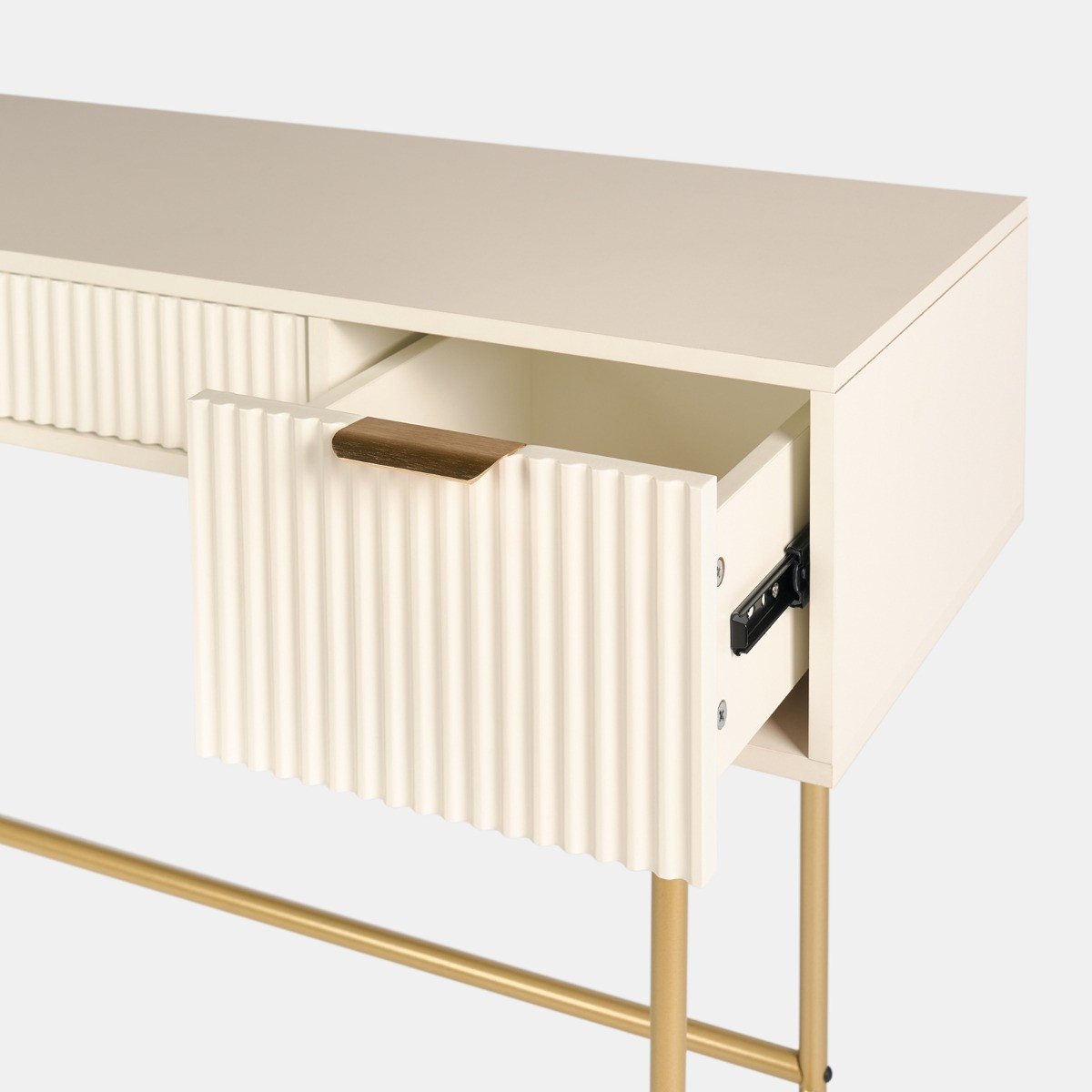 OHS Ribbed Dressing Table - Cream>