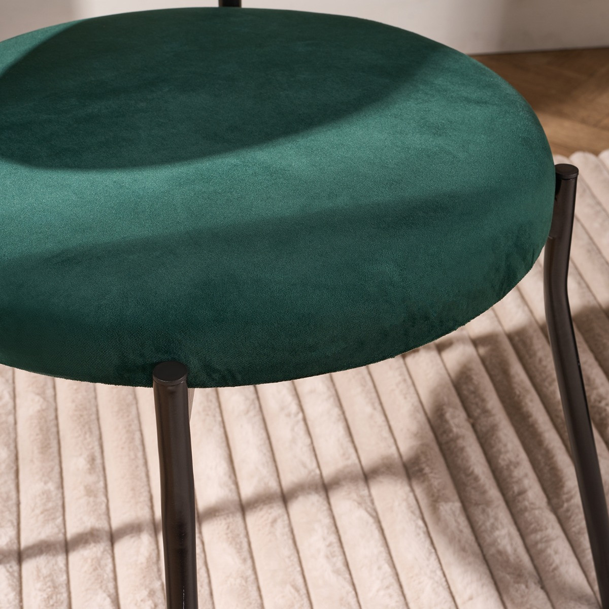 OHS Velvet Dining Chair - Forest Green>