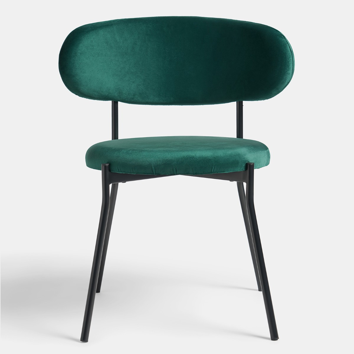 OHS Velvet Dining Chair - Forest Green>