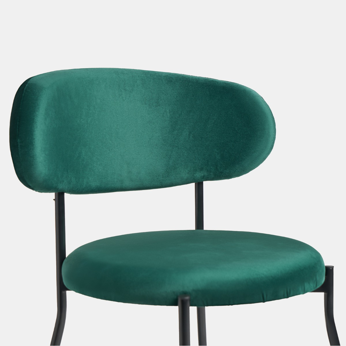 OHS Velvet Dining Chair - Forest Green>