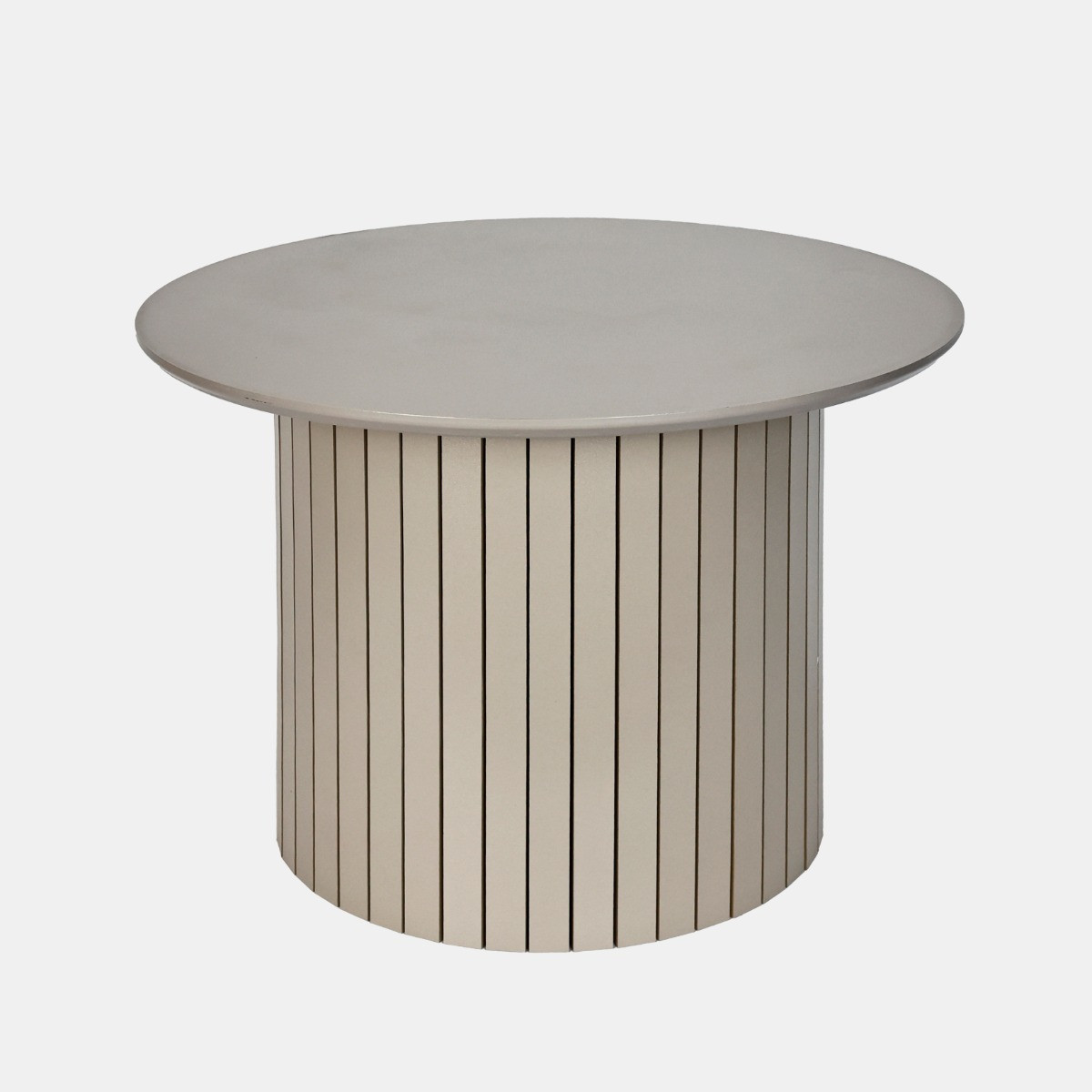 OHS Madison Ribbed Round Coffee Table - Natural>