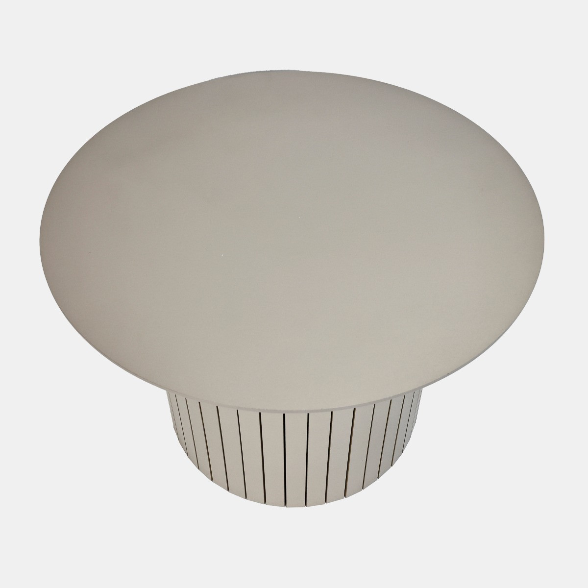 OHS Madison Ribbed Round Coffee Table - Natural>