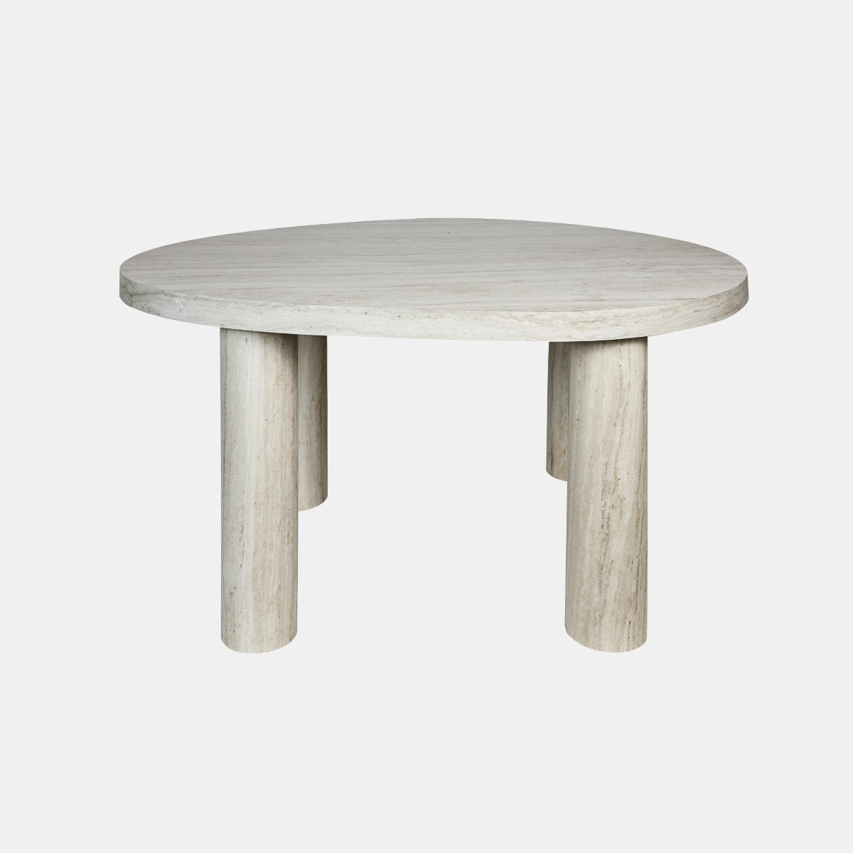 OHS 4-Legged Travertine Effect Coffee Table - Natural>