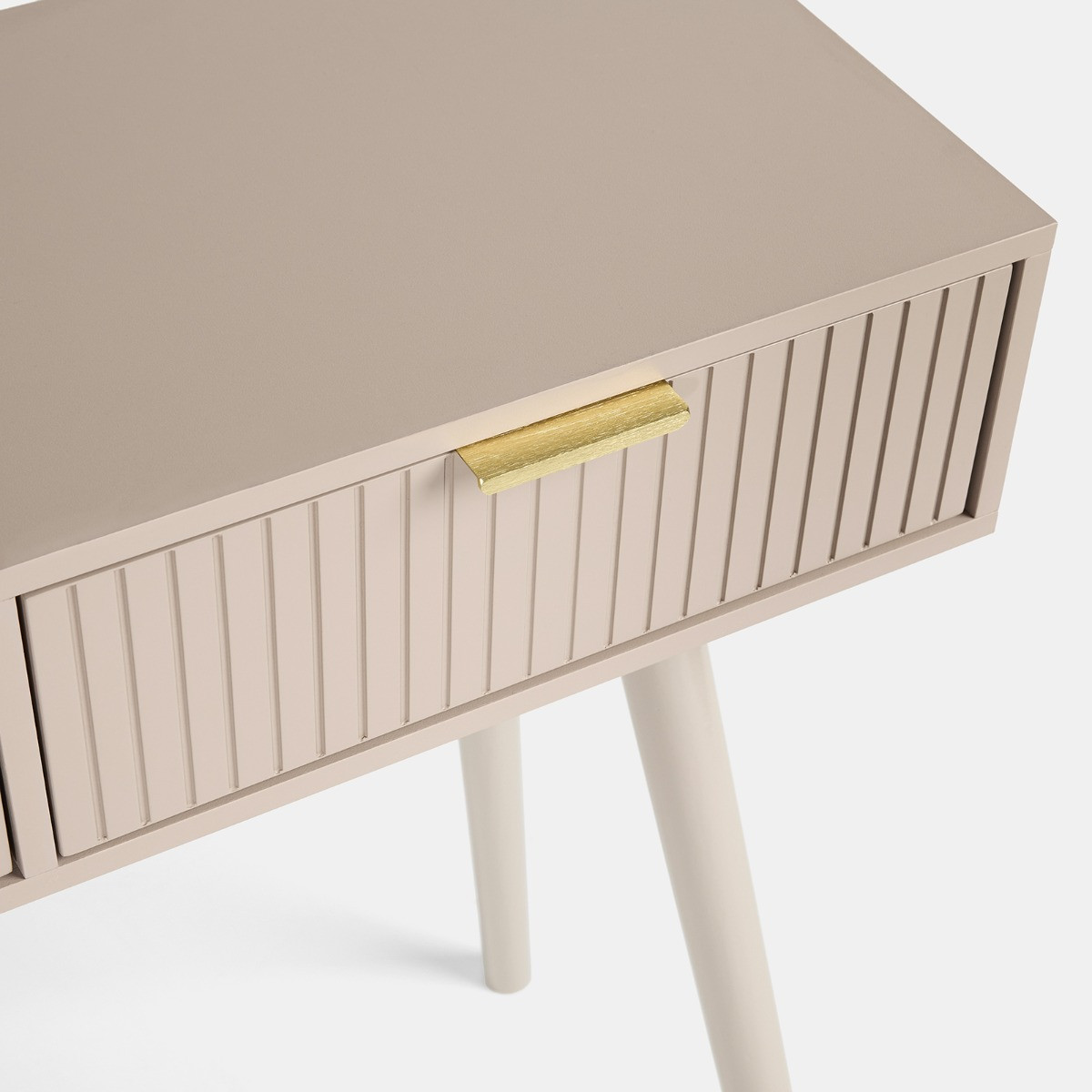 OHS Venice Ribbed Console Table - Natural>