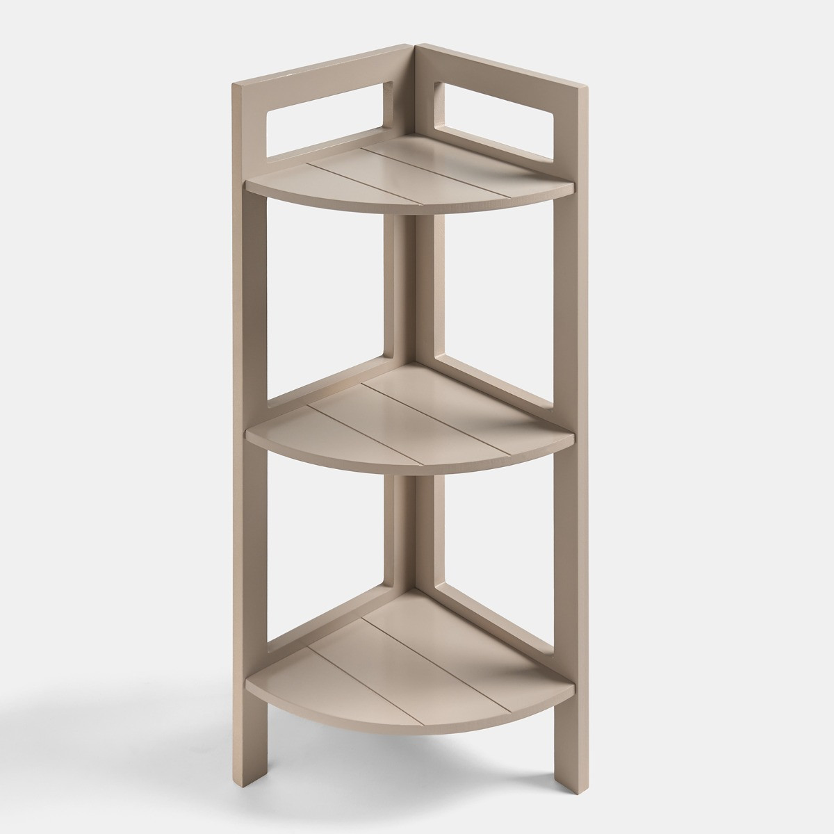 OHS 3-Tier Corner Shelving Unit - Natural>