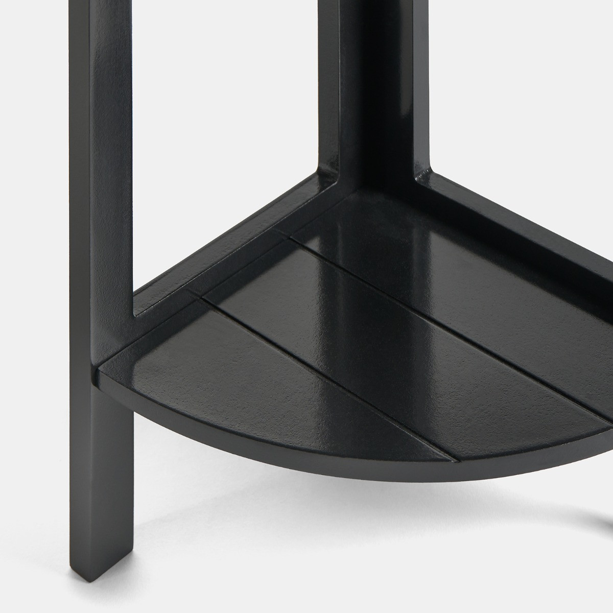 OHS 3-Tier Corner Shelving Unit - Black>