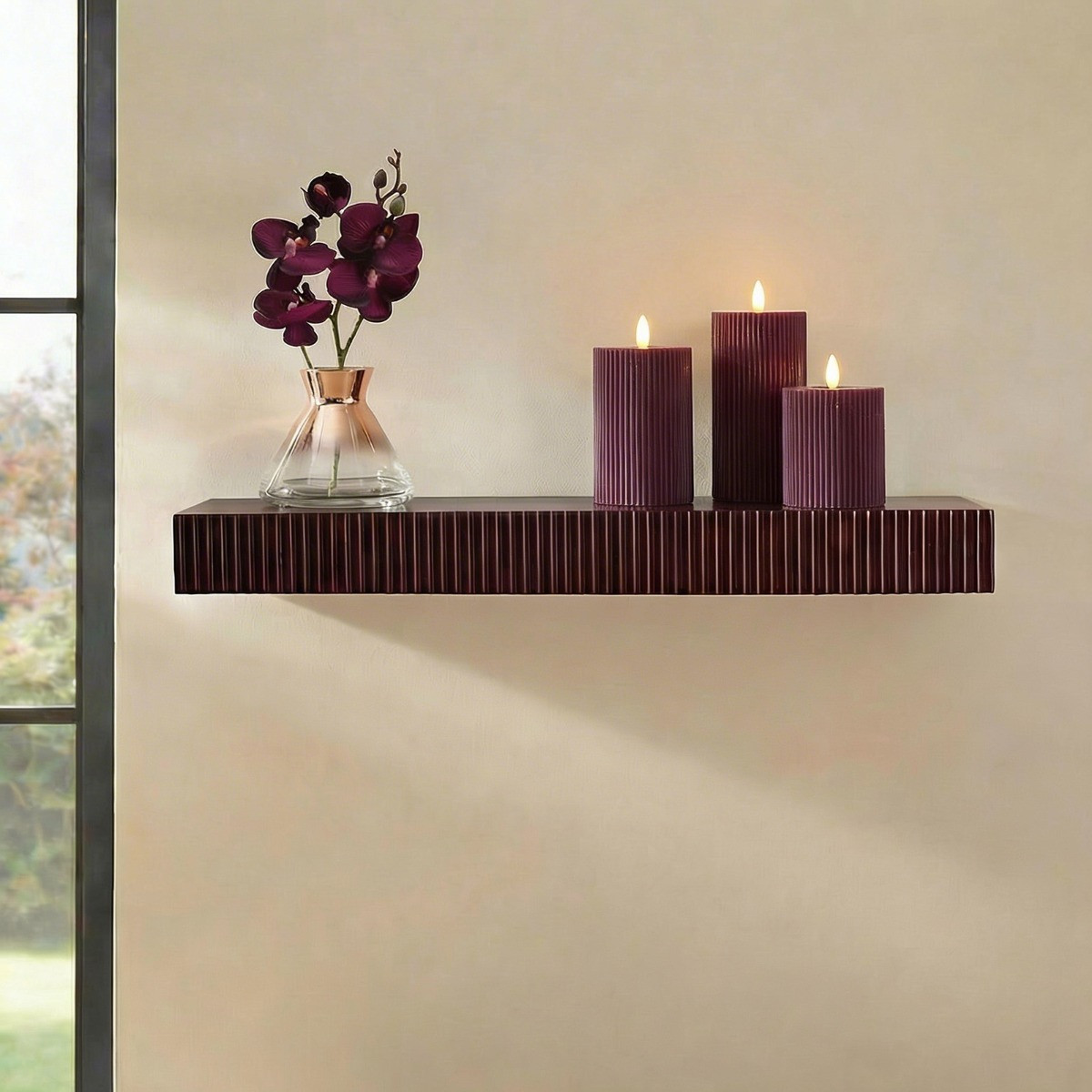OHS Ribbed Shelf - Dark Berry>