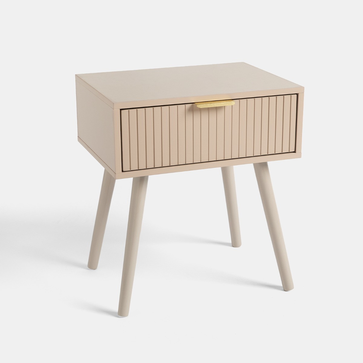 OHS Venice Ribbed Bedside Table - Natural>