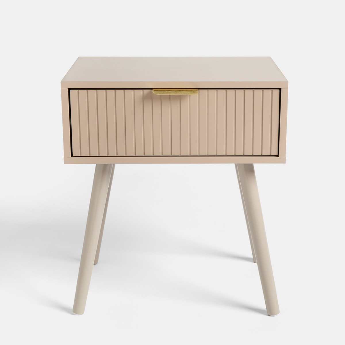 OHS Venice Ribbed Bedside Table - Natural>