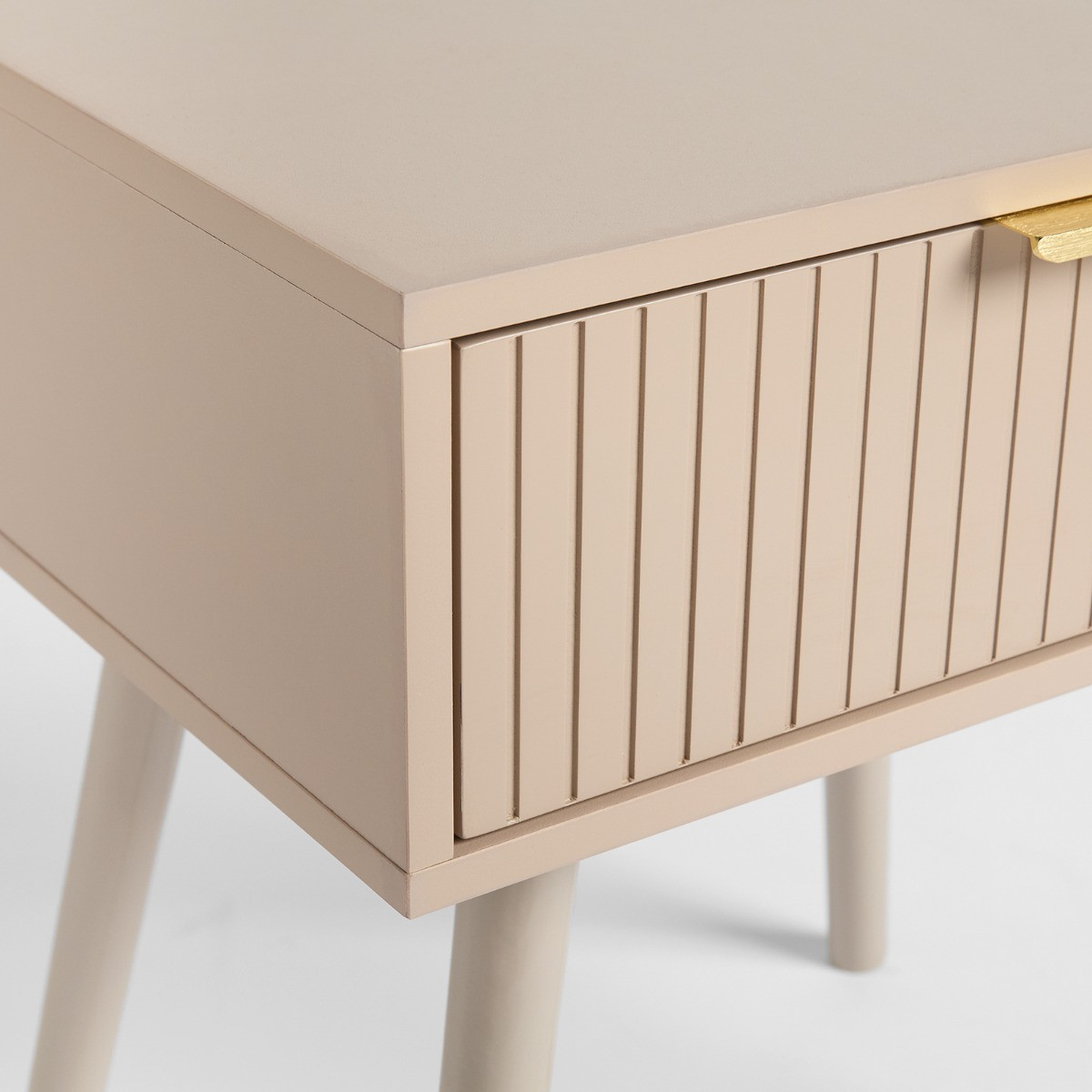 OHS Venice Ribbed Bedside Table - Natural>