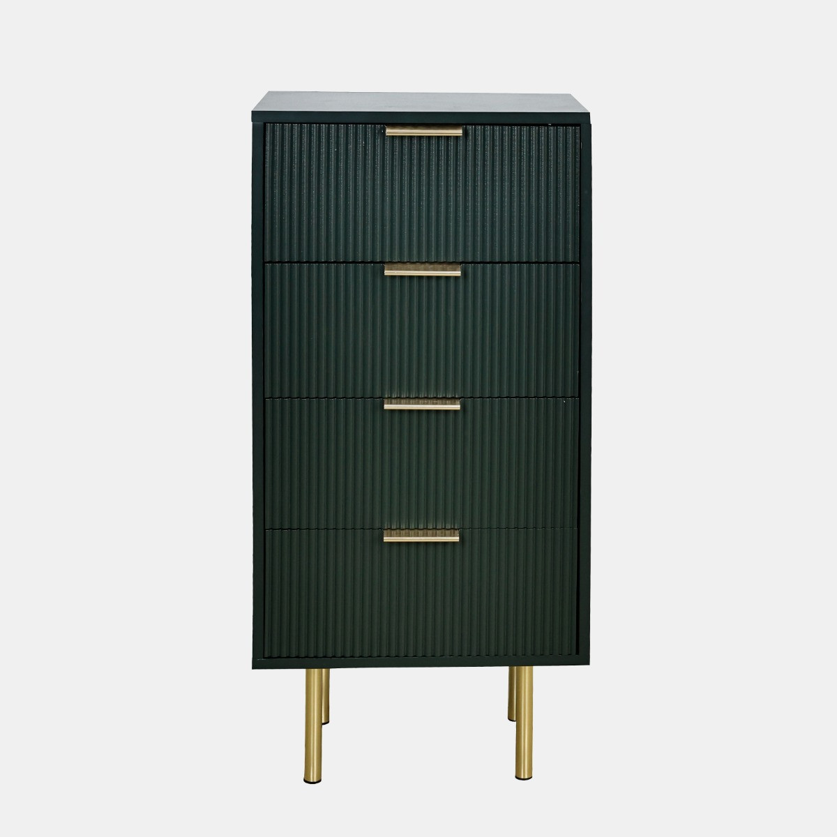 OHS Ribbed 4-Drawer Unit - Deep Forest Green>