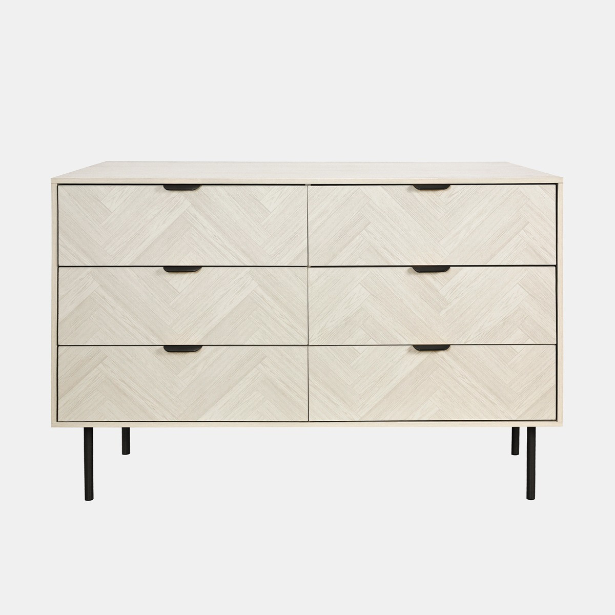 OHS Chevron 6-Drawer Unit - Stone Wash>