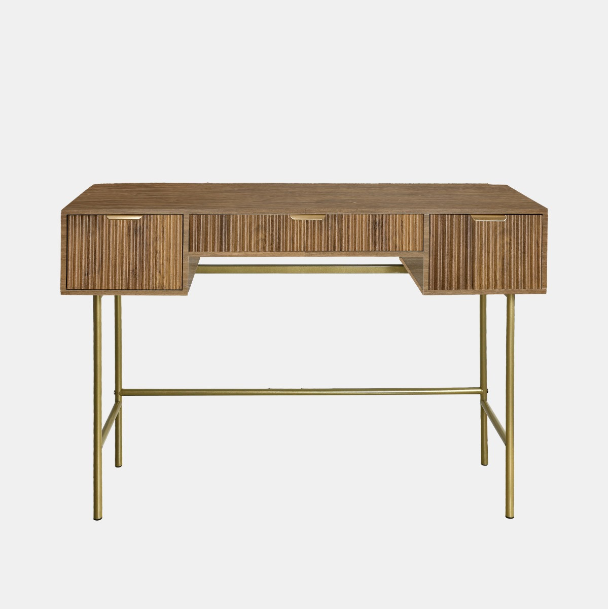 OHS Ribbed Dressing Table - Medium Wood>