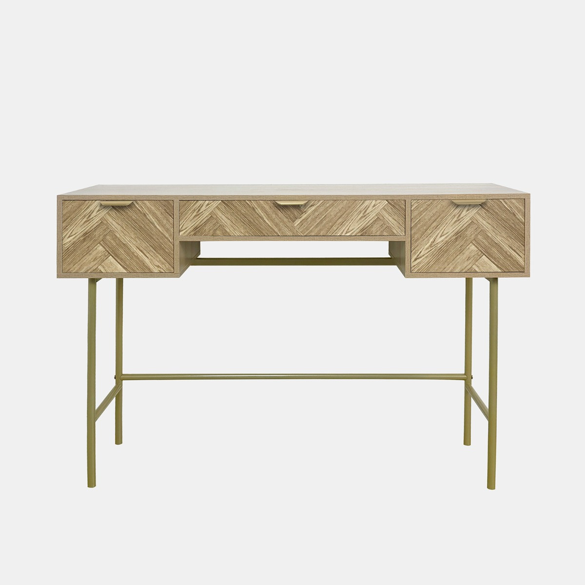 OHS Chevron Dressing Table - Light Wood>