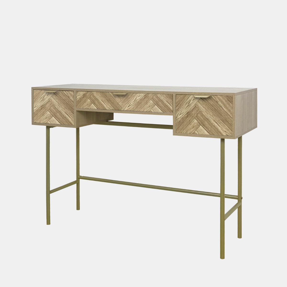 OHS Chevron Dressing Table - Light Wood>