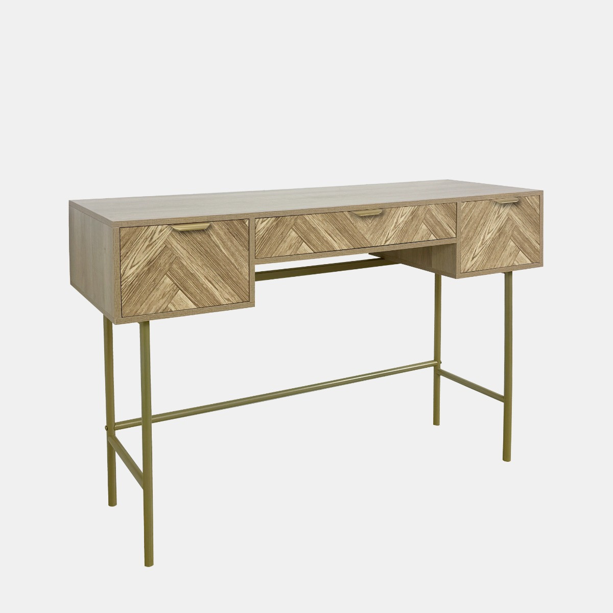 OHS Chevron Dressing Table - Light Wood>