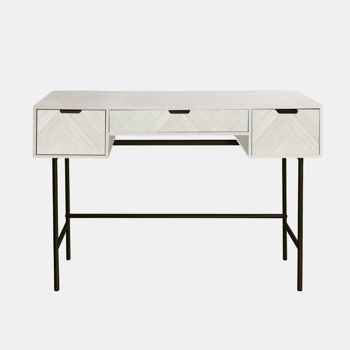 OHS Chevron Dressing Table - Stone Wash>