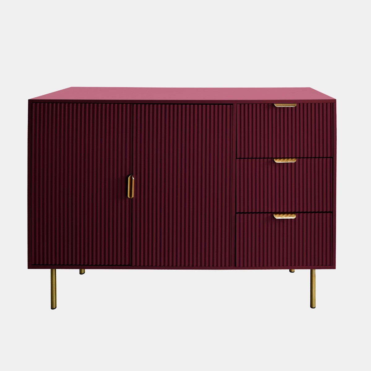OHS Ribbed Sideboard - Dark Berry>