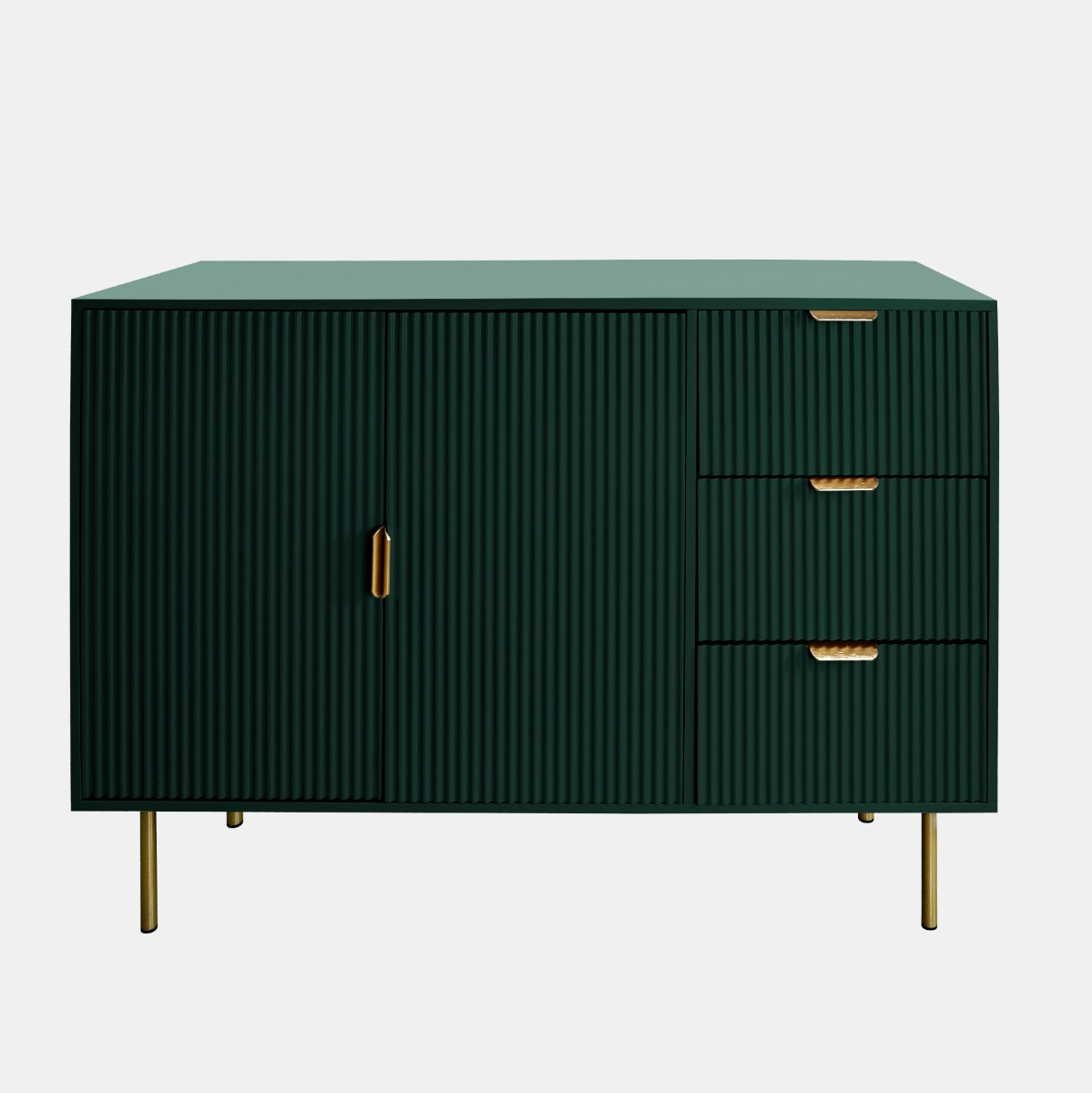 OHS Ribbed Sideboard - Deep Forest Green>