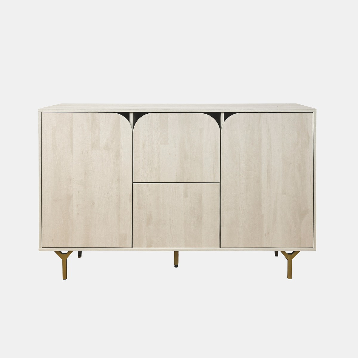 OHS Modern Curved Drawer Sideboard - Stone Wash>