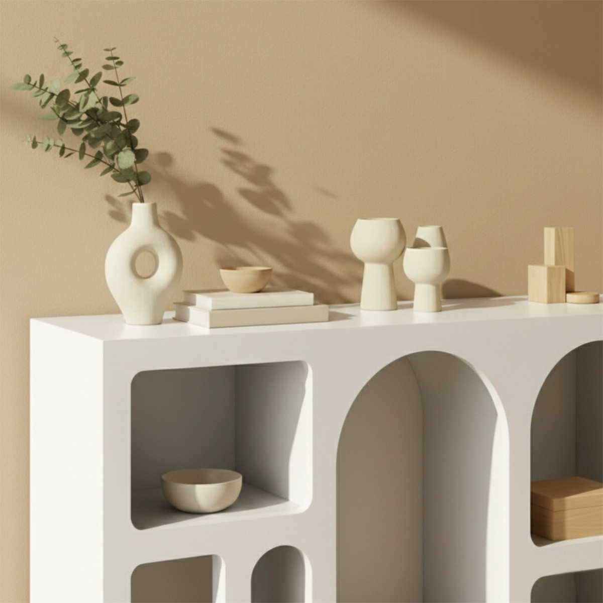 OHS Arch Display Sideboard - White>