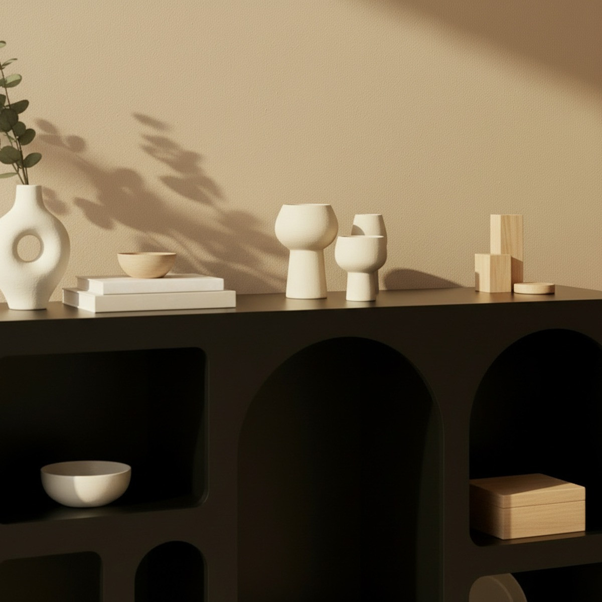 OHS Arch Display Sideboard - Black>