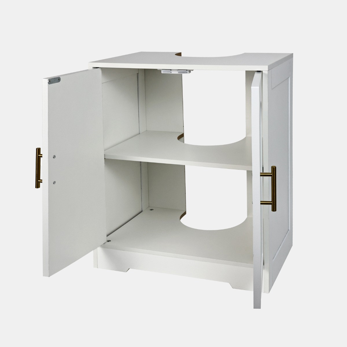 OHS Arched Under Sink Unit - White>